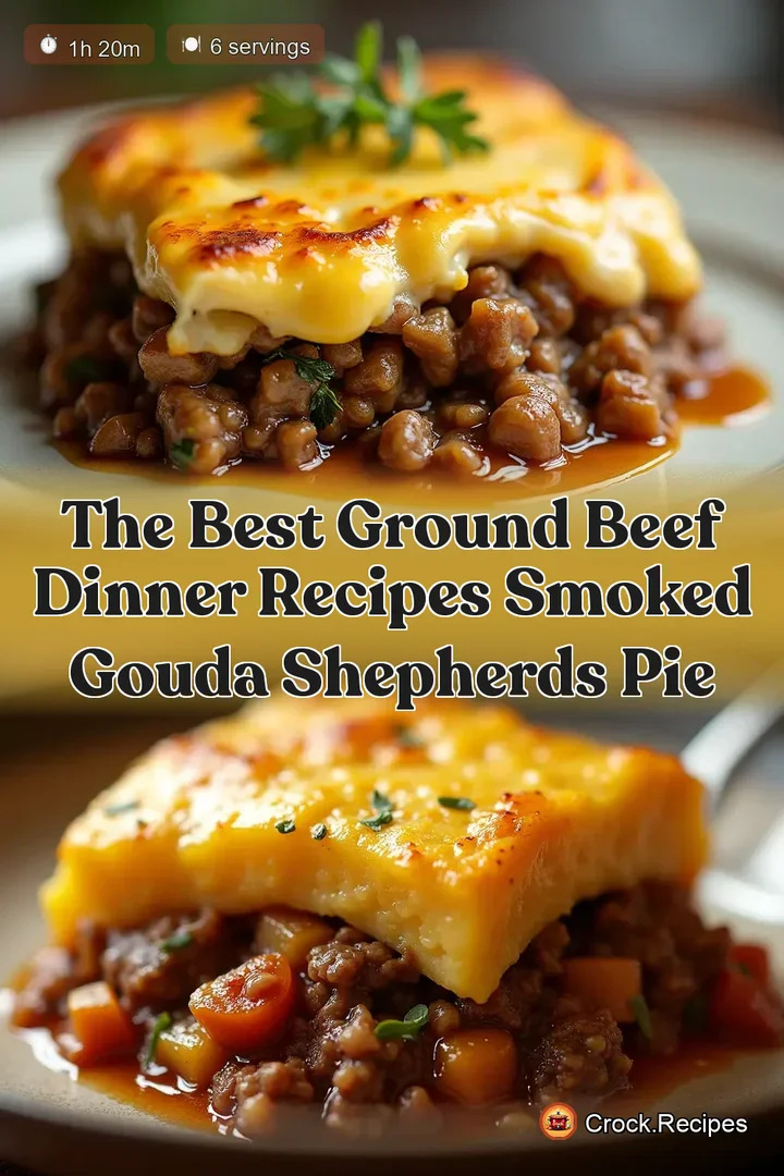 The Best Ground Beef Dinner Recipes Smoked Gouda Shepherds Pie