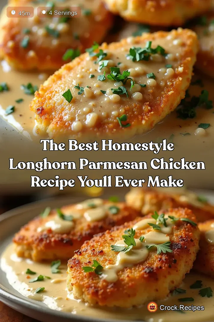The Best Homestyle LongHorn Parmesan Chicken Recipe Youll Ever Make
