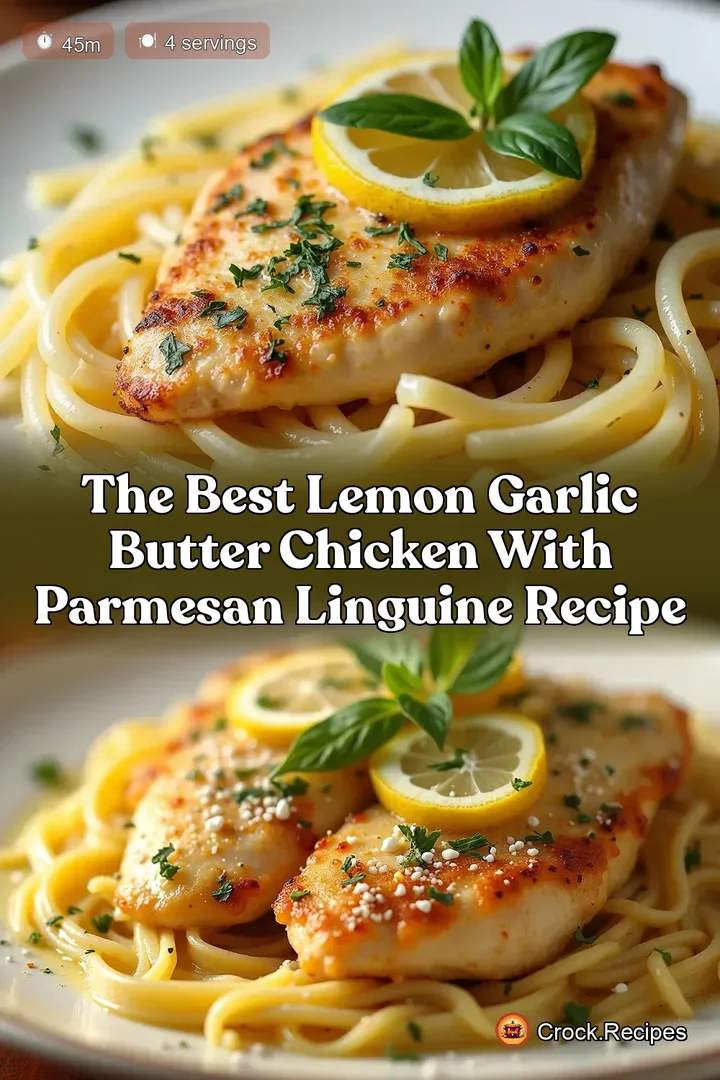 The Best Lemon Garlic Butter Chicken with Parmesan Linguine Recipe