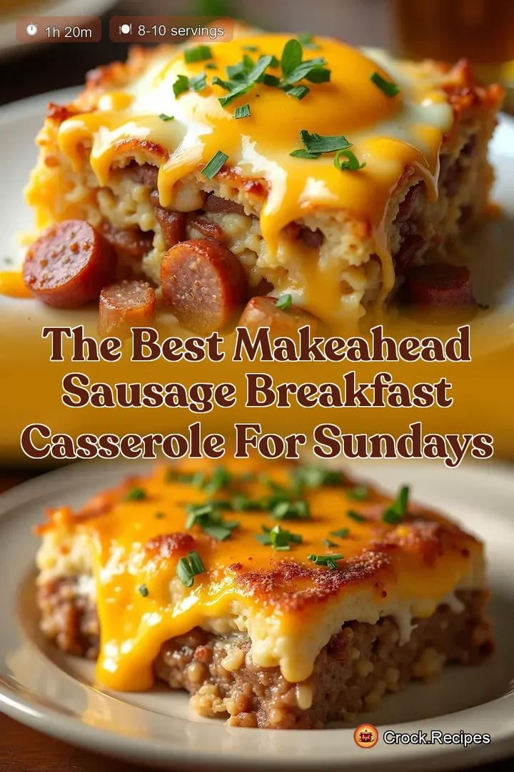 The Best MakeAhead Sausage Breakfast Casserole for Sundays