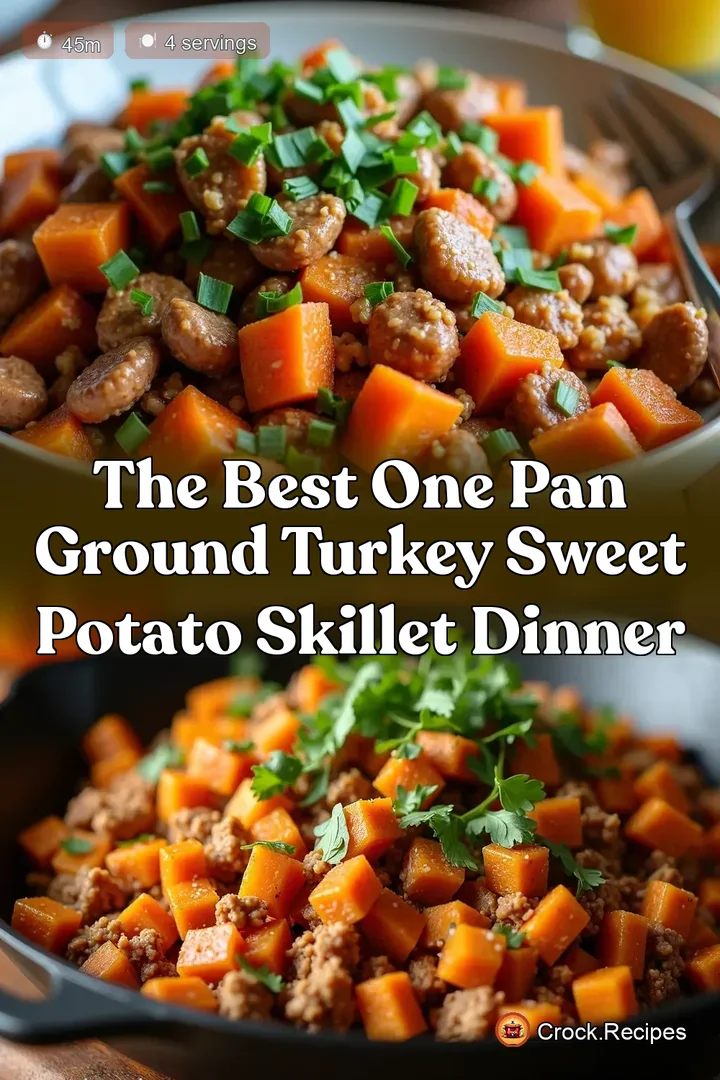 The Best One Pan Ground Turkey Sweet Potato Skillet Dinner