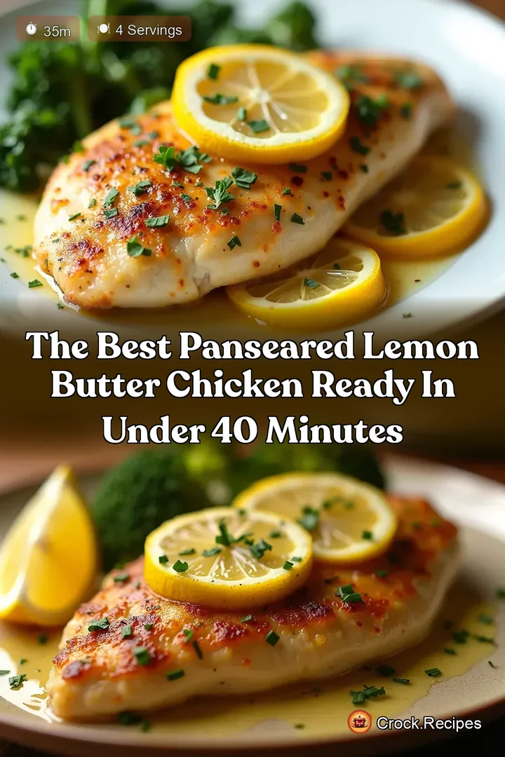 The Best PanSeared Lemon Butter Chicken Ready in Under 40 Minutes