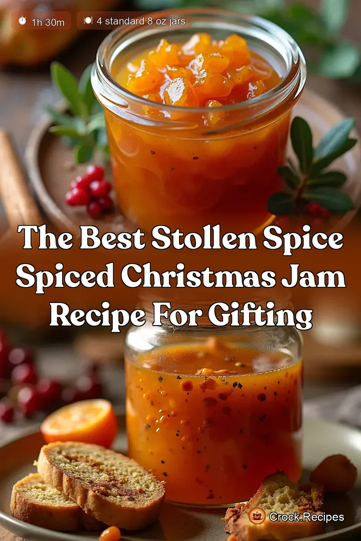 The Best Stollen Spice Spiced Christmas Jam Recipe for Gifting