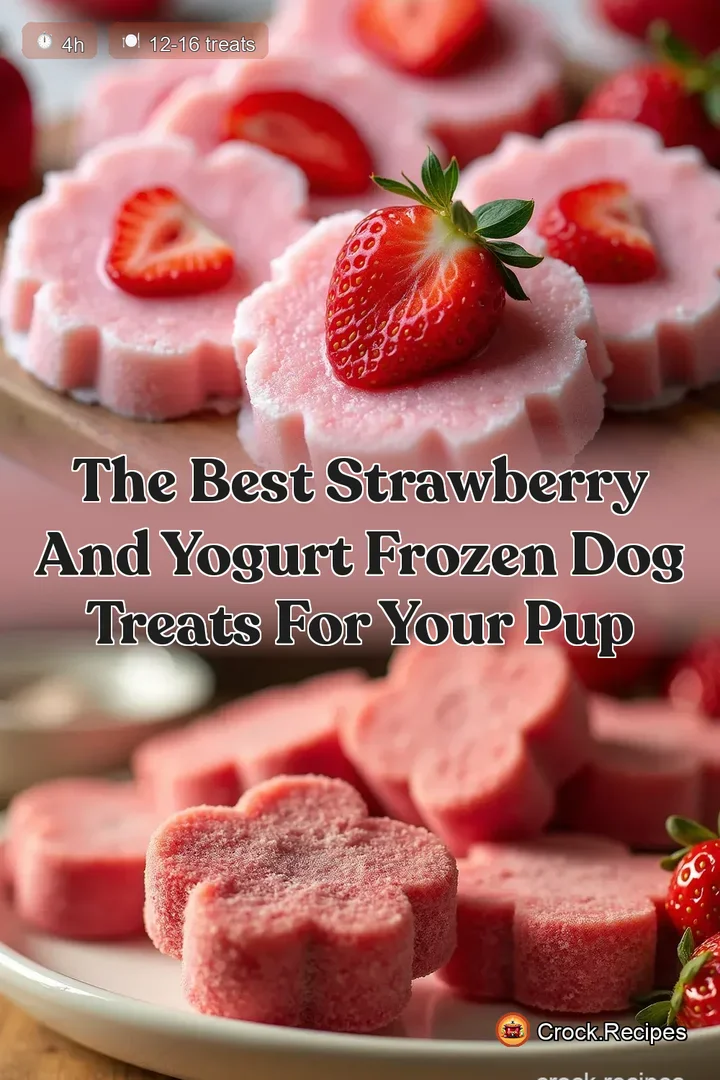 The Best Strawberry and Yogurt Frozen Dog Treats for Your Pup