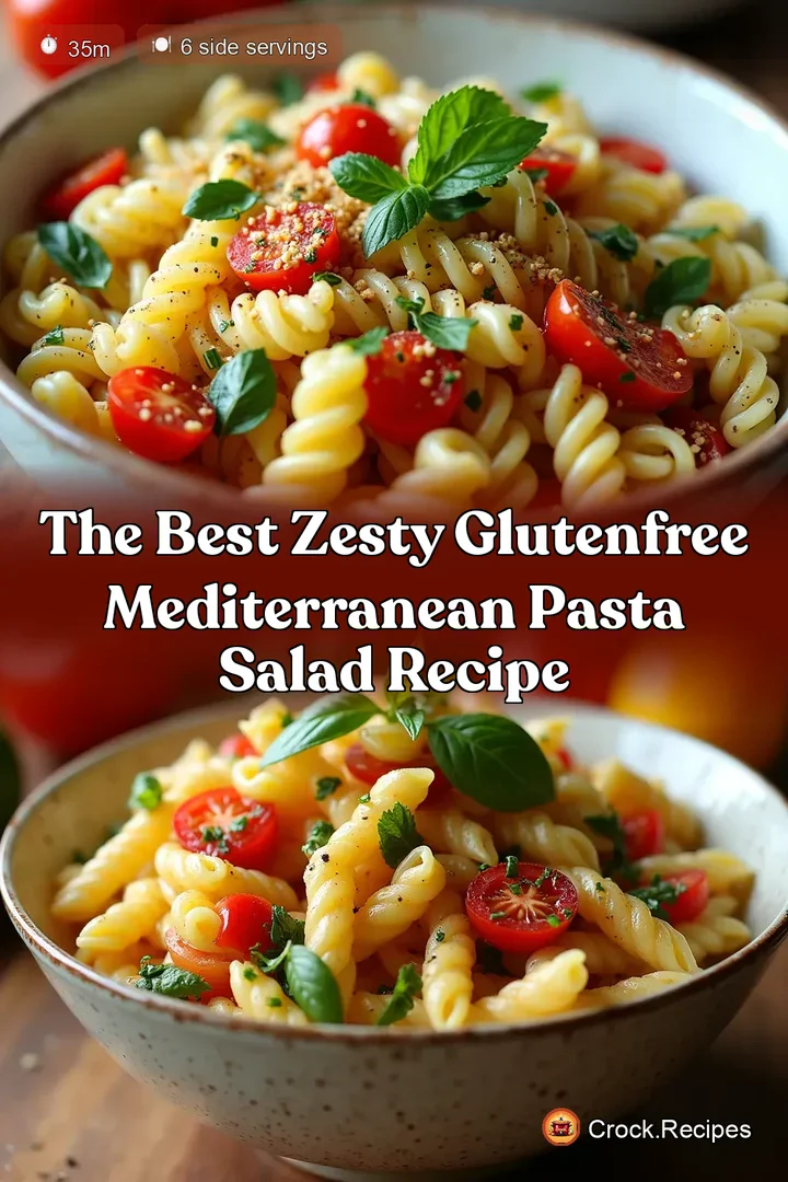The Best Zesty GlutenFree Mediterranean Pasta Salad Recipe