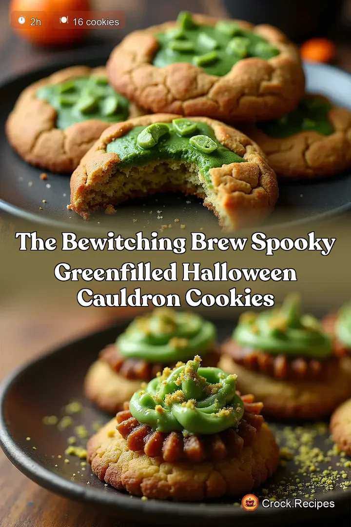 The Bewitching Brew Spooky GreenFilled Halloween Cauldron Cookies