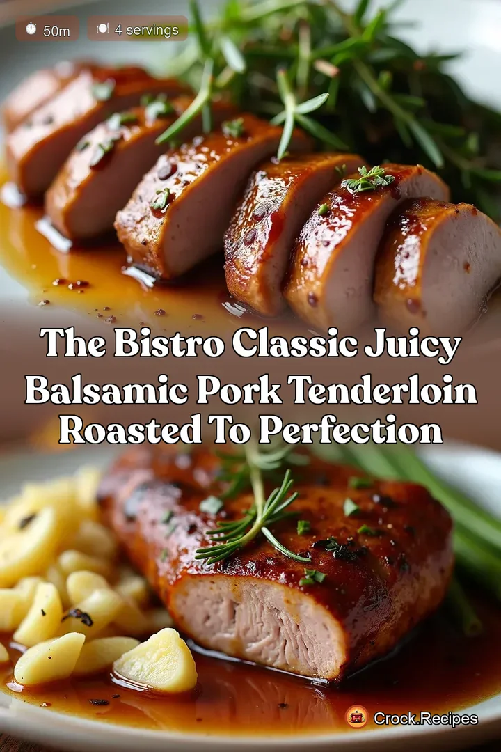 The Bistro Classic Juicy Balsamic Pork Tenderloin Roasted to Perfection
