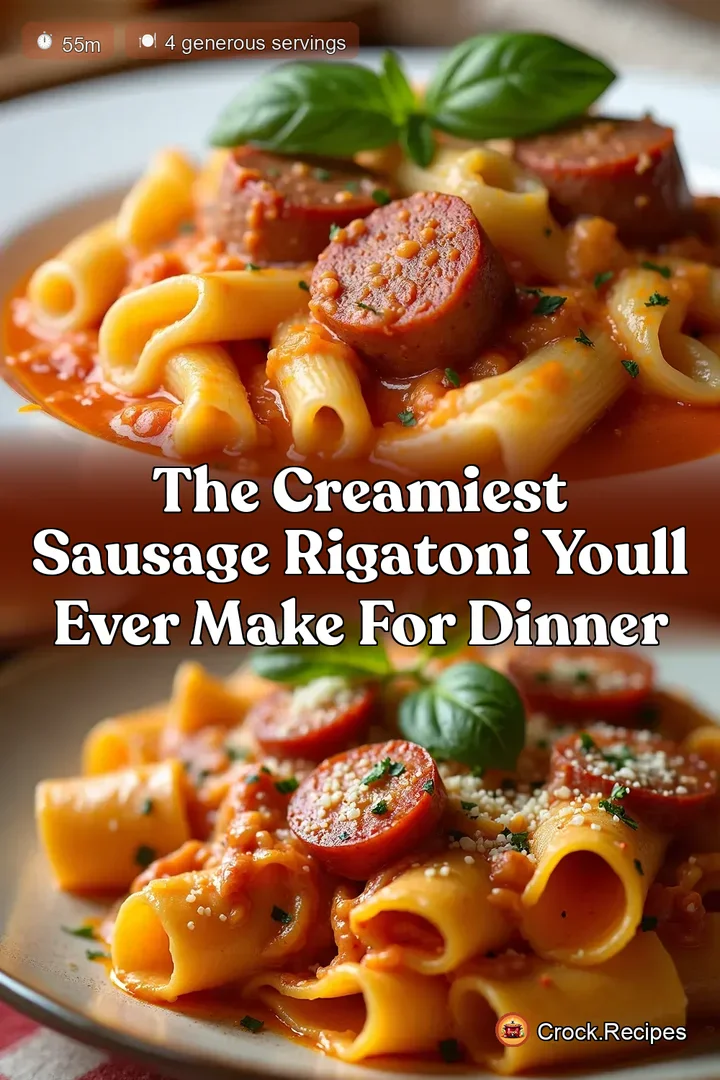 The Creamiest Sausage Rigatoni Youll Ever Make for Dinner