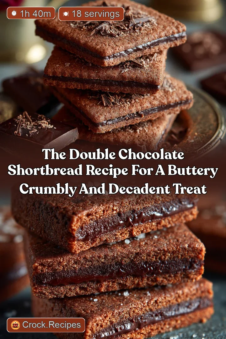 The Double Chocolate Shortbread Recipe for a Buttery Crumbly and Decadent Treat