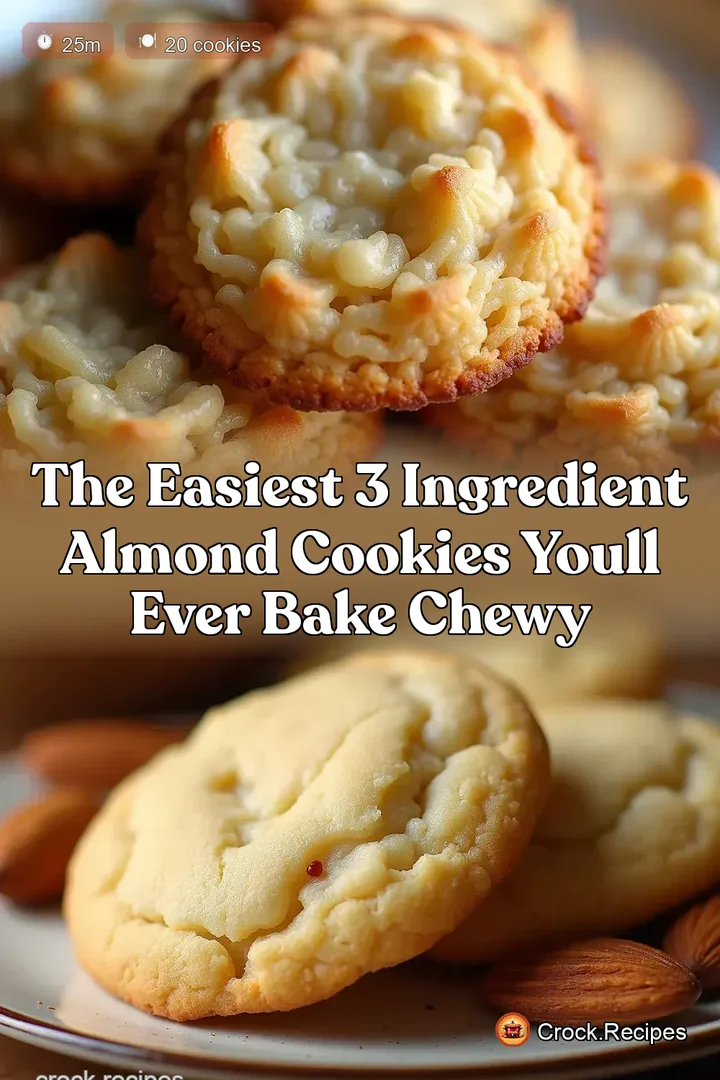 The Easiest 3 Ingredient Almond Cookies Youll Ever Bake Chewy