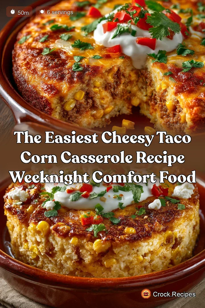 The Easiest Cheesy Taco Corn Casserole Recipe Weeknight Comfort Food