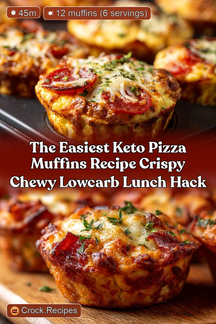 The Easiest Keto Pizza Muffins Recipe Crispy Chewy LowCarb Lunch Hack