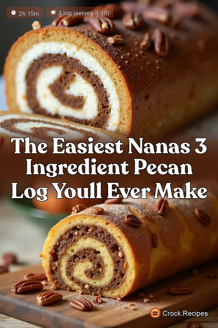The Easiest Nanas 3 Ingredient Pecan Log Youll Ever Make