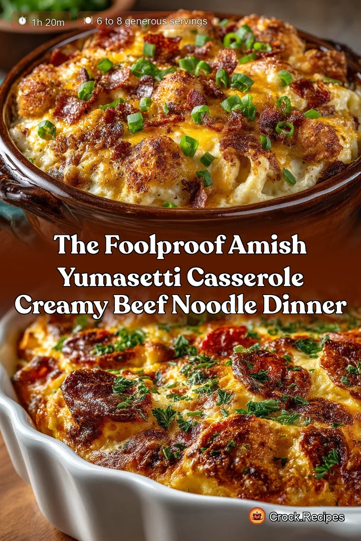 The Foolproof Amish Yumasetti Casserole Creamy Beef Noodle Dinner