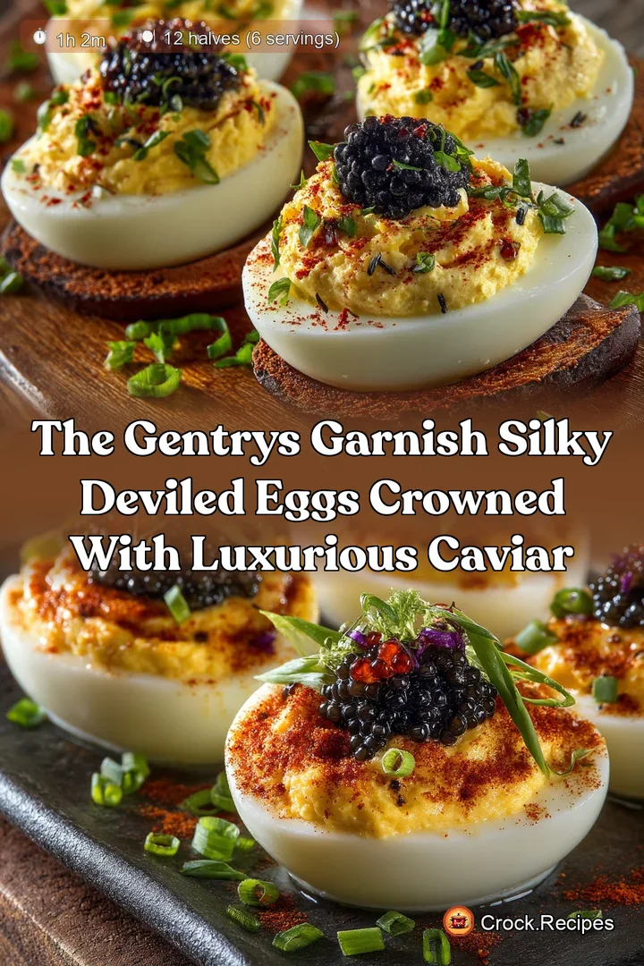 The Gentrys Garnish Silky Deviled Eggs Crowned with Luxurious Caviar