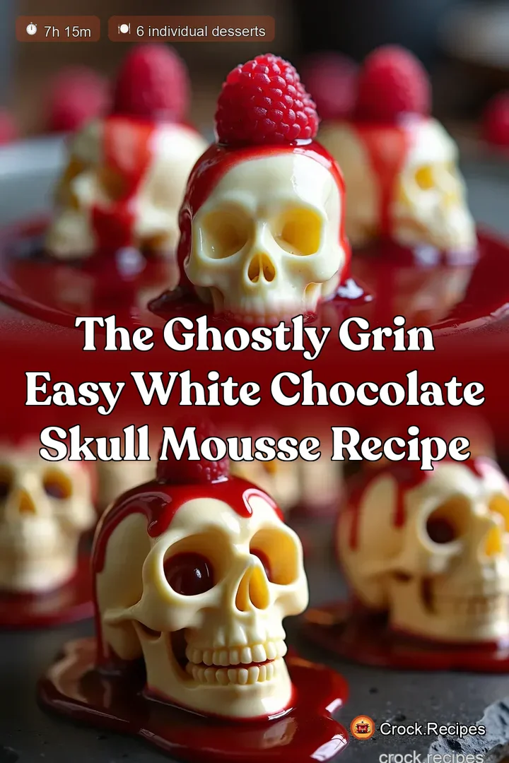 The Ghostly Grin Easy White Chocolate Skull Mousse Recipe