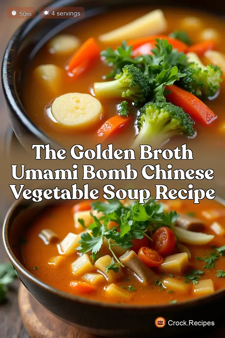 The Golden Broth Umami Bomb Chinese Vegetable Soup Recipe