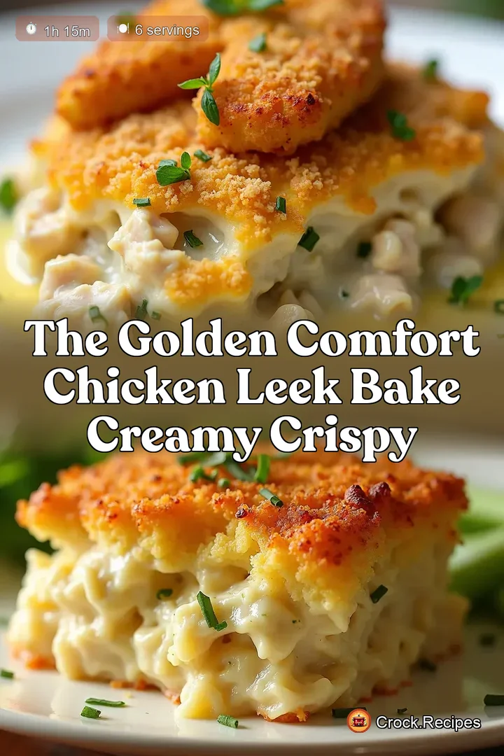 The Golden Comfort Chicken Leek Bake Creamy Crispy