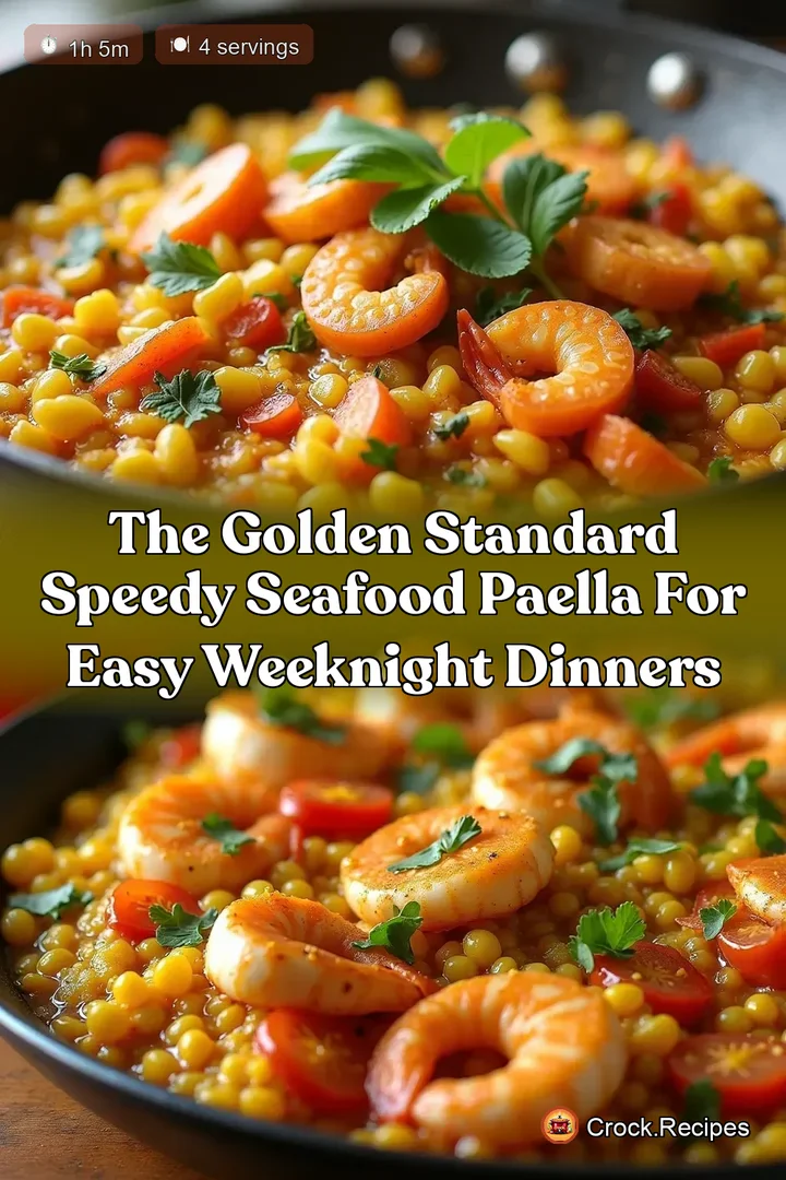 The Golden Standard Speedy Seafood Paella for Easy Weeknight Dinners