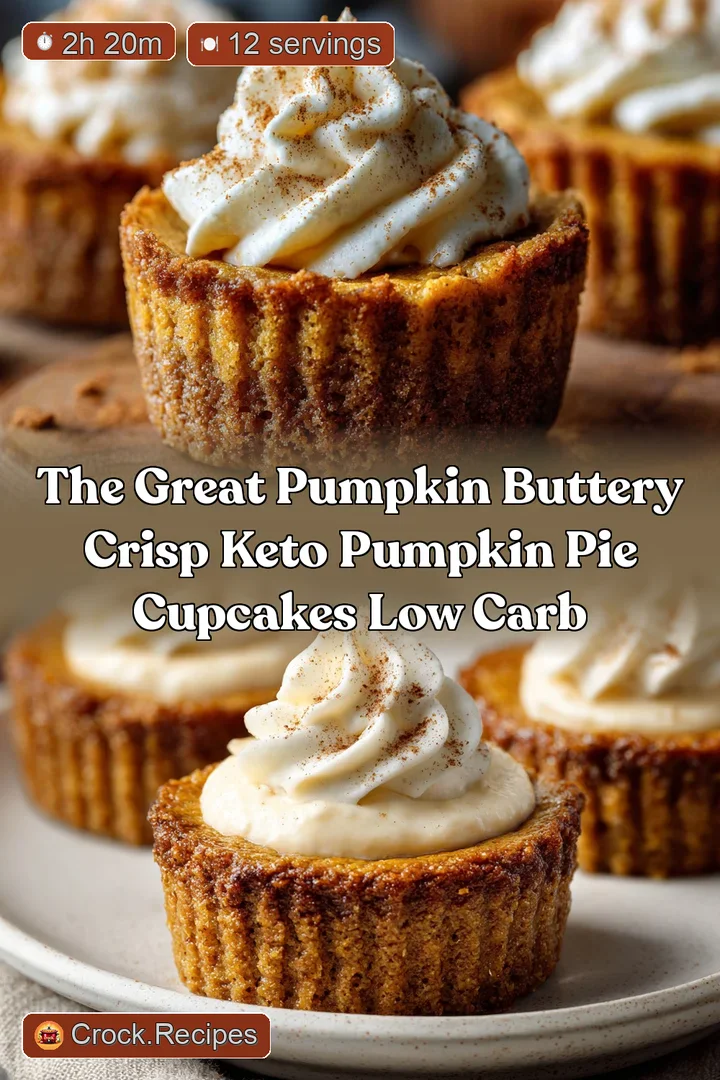 The Great Pumpkin Buttery Crisp Keto Pumpkin Pie Cupcakes Low Carb