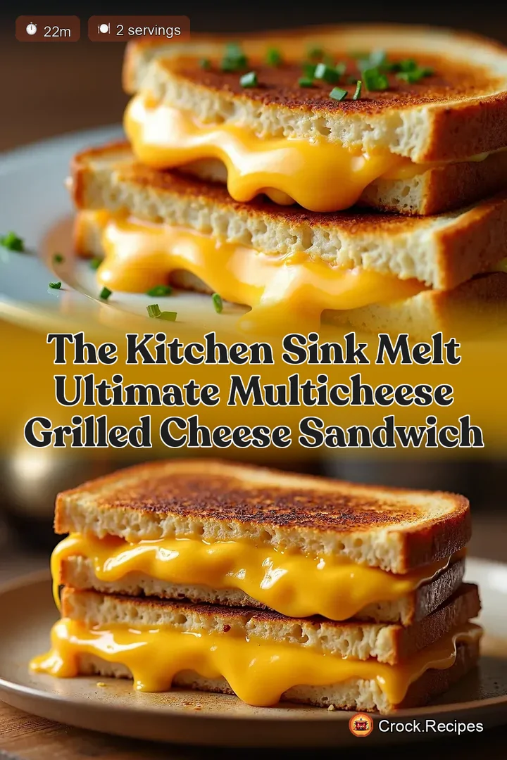 The Kitchen Sink Melt Ultimate MultiCheese Grilled Cheese Sandwich