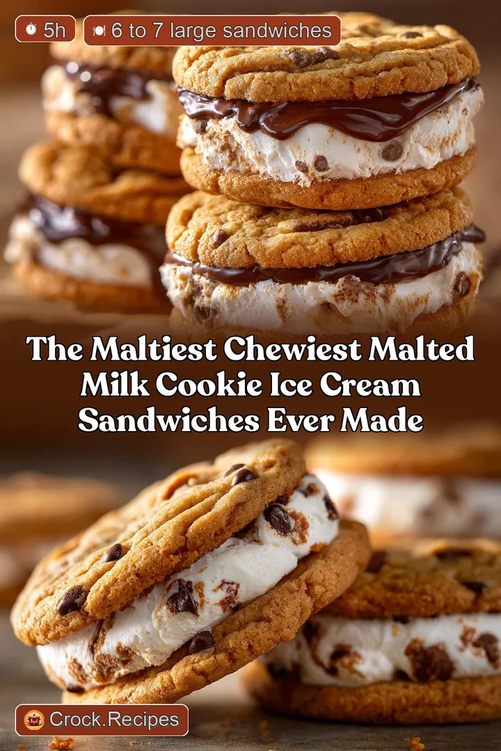 The Maltiest Chewiest Malted Milk Cookie Ice Cream Sandwiches Ever Made