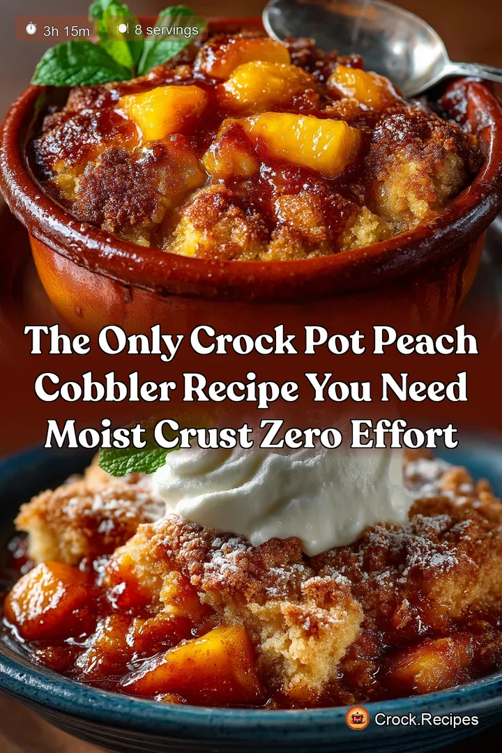 The Only Crock Pot Peach Cobbler Recipe You Need Moist Crust Zero Effort