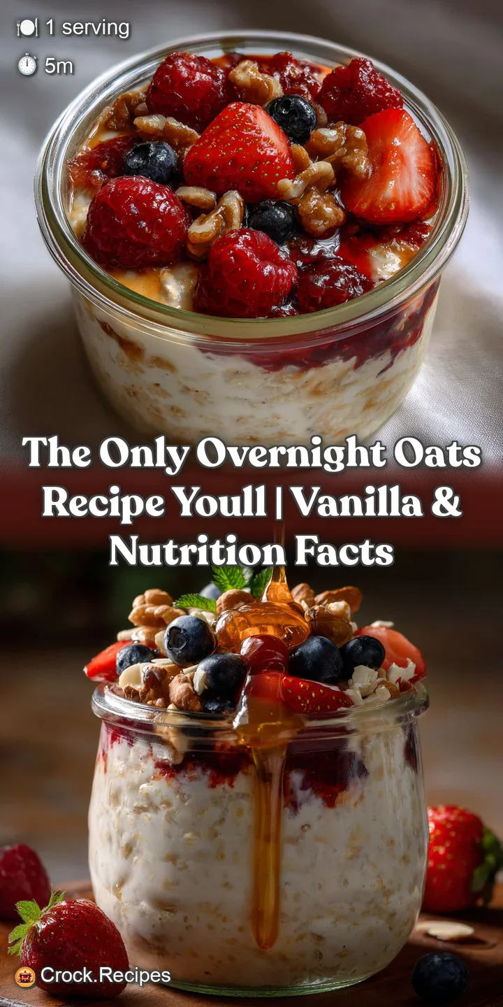 The Only Overnight Oats Recipe Youll | Vanilla & Nutrition Facts