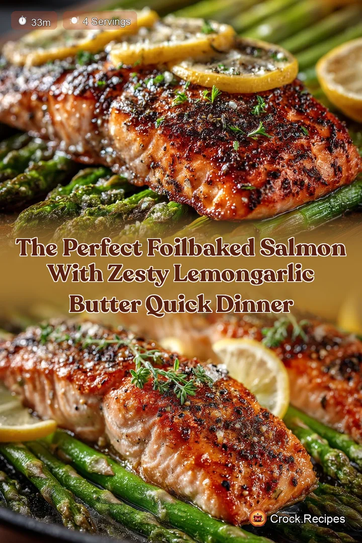 The Perfect FoilBaked Salmon with Zesty LemonGarlic Butter Quick Dinner