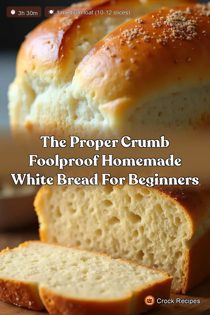The Proper Crumb Foolproof Homemade White Bread for Beginners