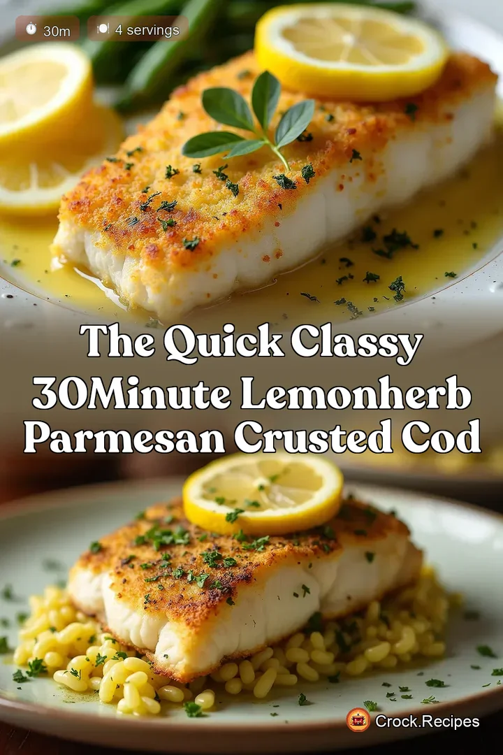 The Quick Classy 30Minute LemonHerb Parmesan Crusted Cod