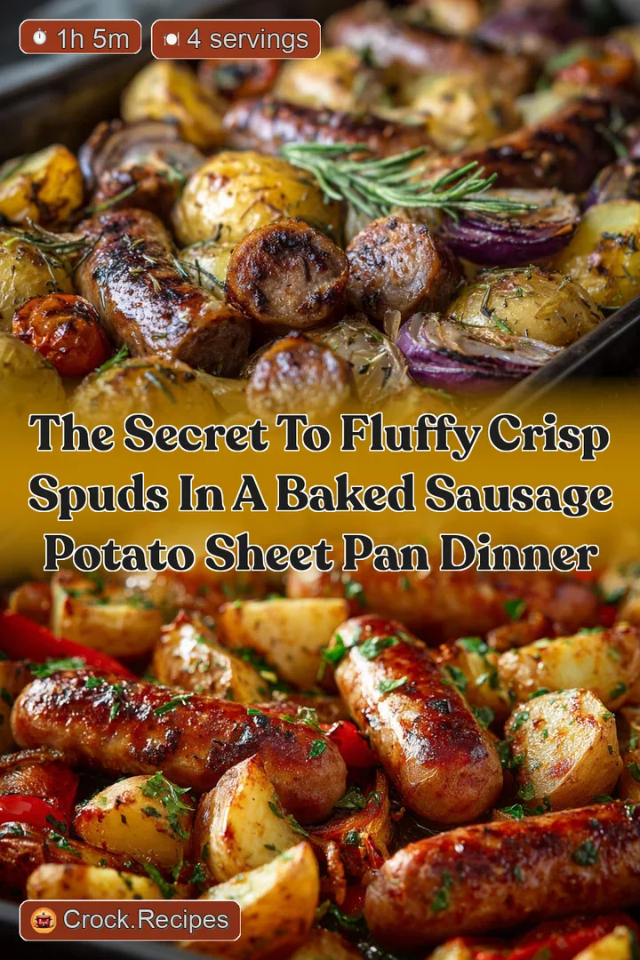 The Secret to Fluffy Crisp Spuds in a Baked Sausage Potato Sheet Pan Dinner