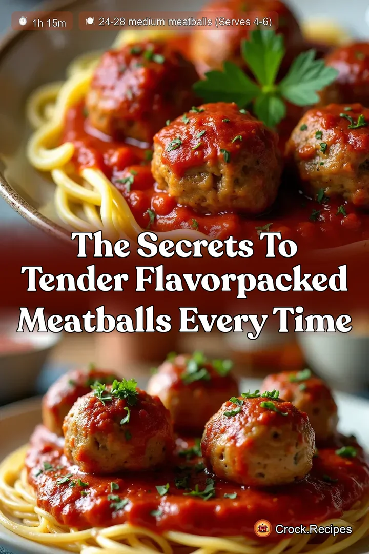 The Secrets to Tender FlavorPacked Meatballs Every Time