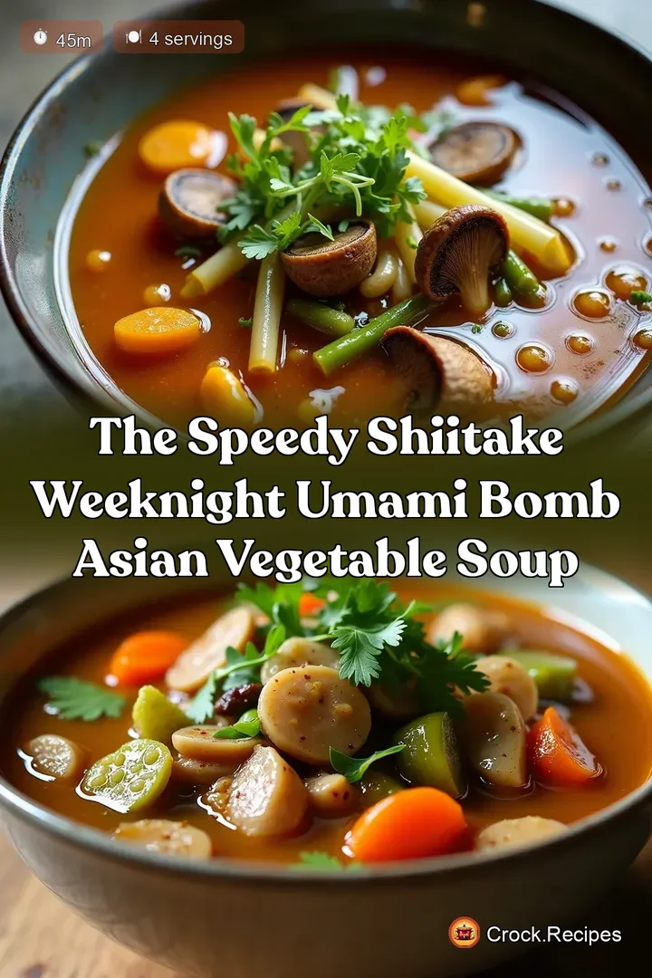 The Speedy Shiitake Weeknight Umami Bomb Asian Vegetable Soup