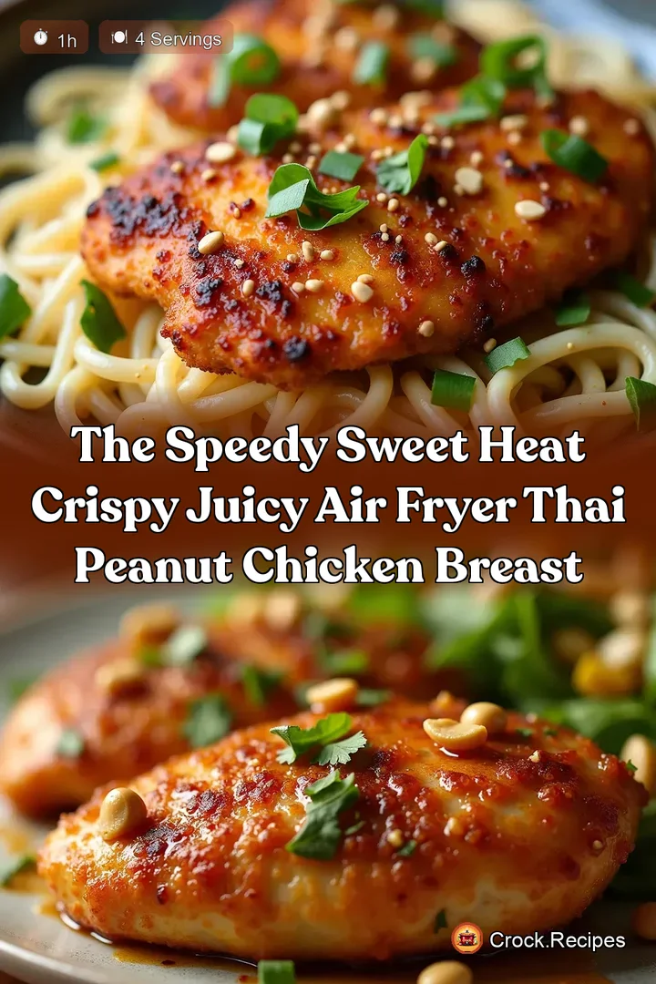 The Speedy Sweet Heat Crispy Juicy Air Fryer Thai Peanut Chicken Breast