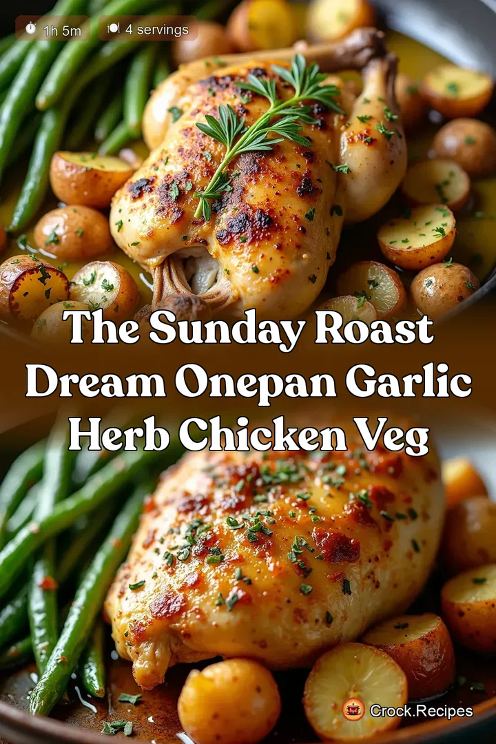 The Sunday Roast Dream OnePan Garlic Herb Chicken Veg