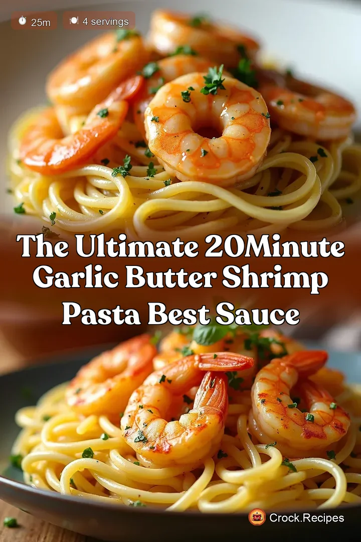 The Ultimate 20Minute Garlic Butter Shrimp Pasta Best Sauce