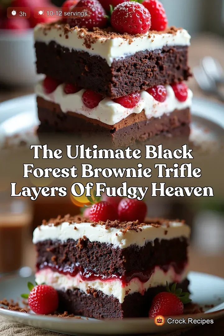 The Ultimate Black Forest Brownie Trifle Layers of Fudgy Heaven