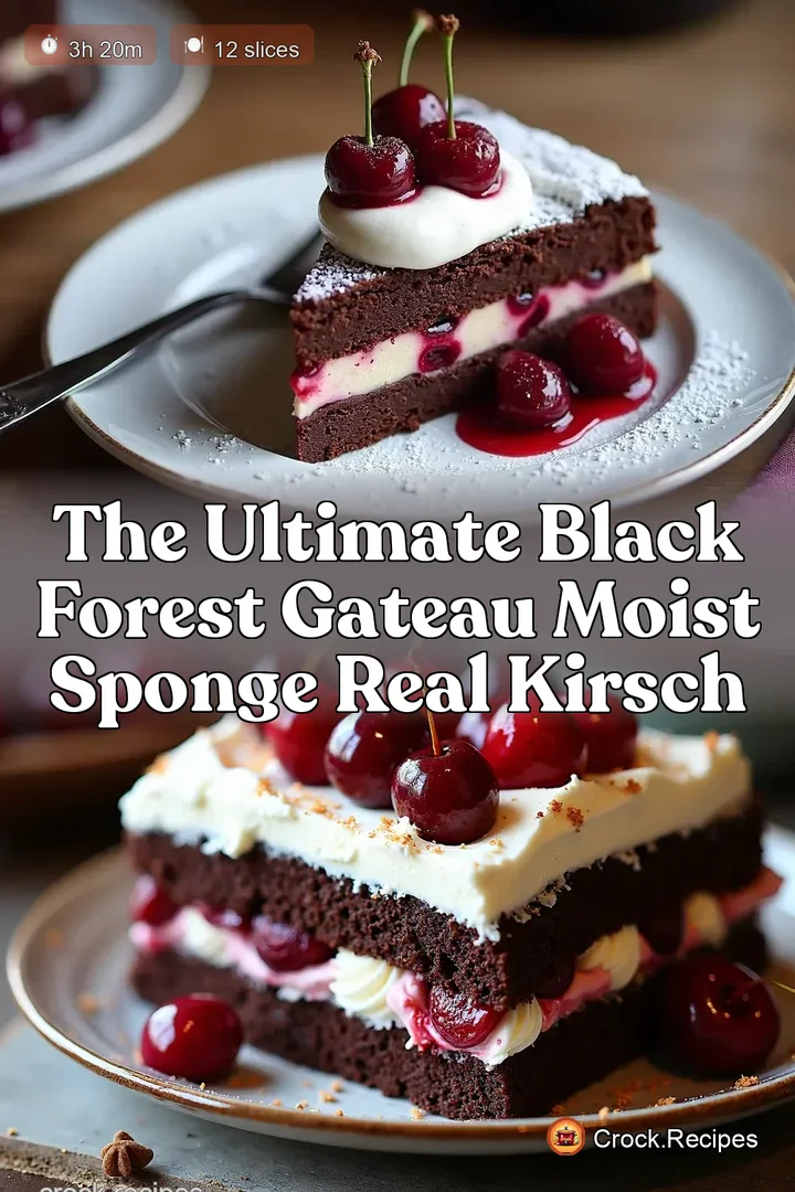 The Ultimate Black Forest Gateau Moist Sponge Real Kirsch
