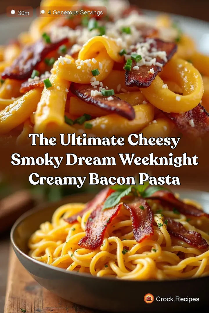 The Ultimate Cheesy Smoky Dream Weeknight Creamy Bacon Pasta