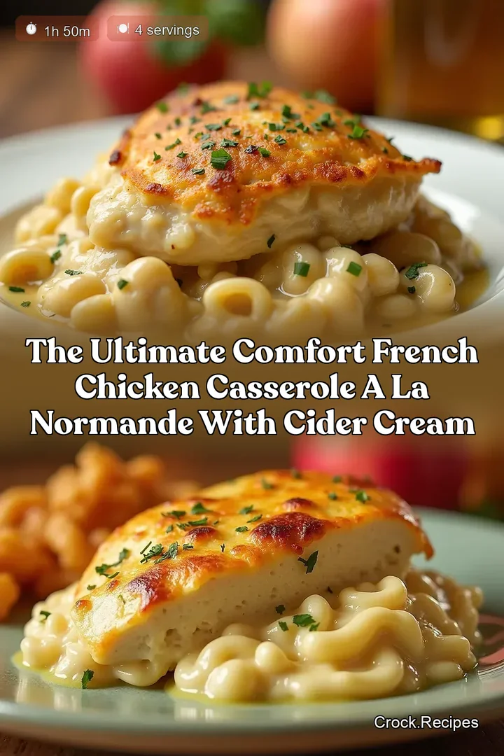 The Ultimate Comfort French Chicken Casserole a la Normande with Cider Cream