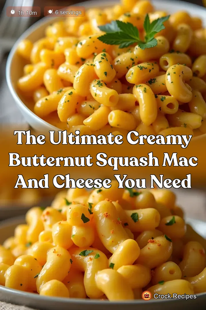 The Ultimate Creamy Butternut Squash Mac and Cheese You Need
