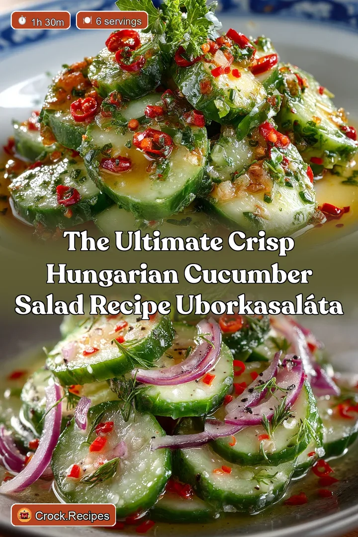 The Ultimate Crisp Hungarian Cucumber Salad Recipe Uborkasal&aacute;ta