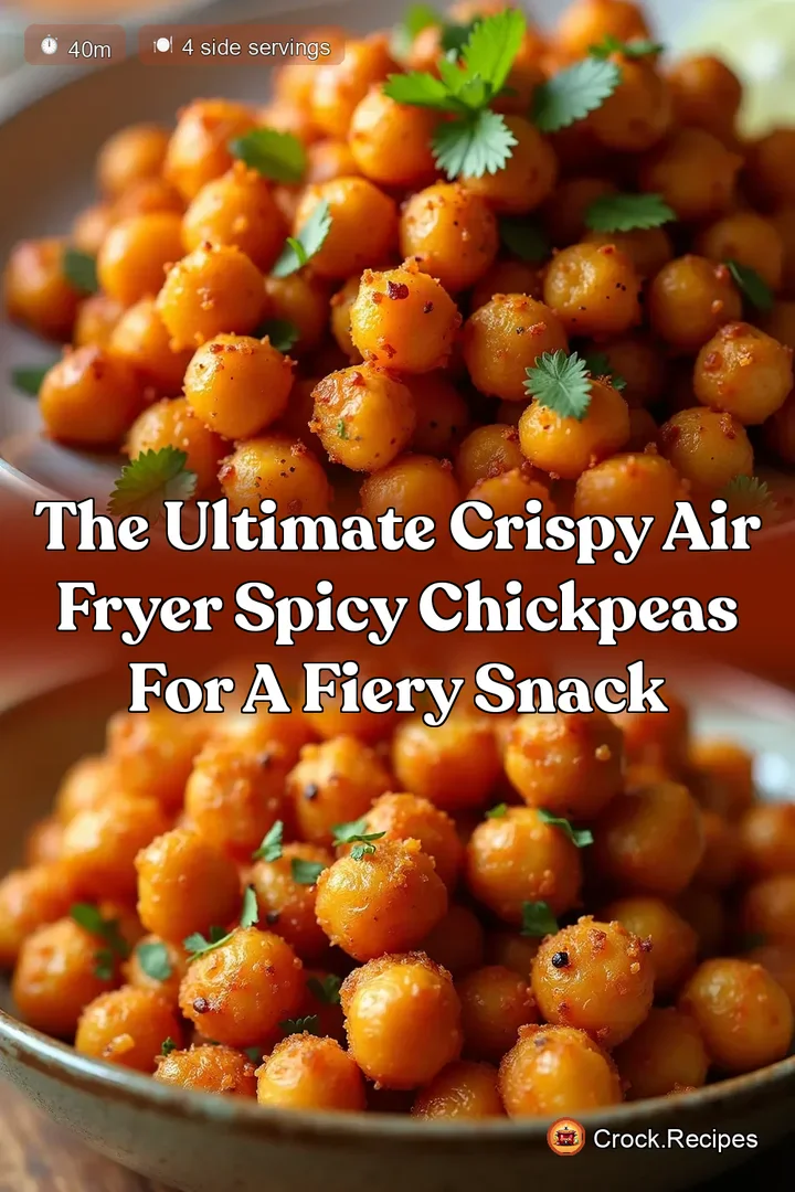 The Ultimate Crispy Air Fryer Spicy Chickpeas for a Fiery Snack