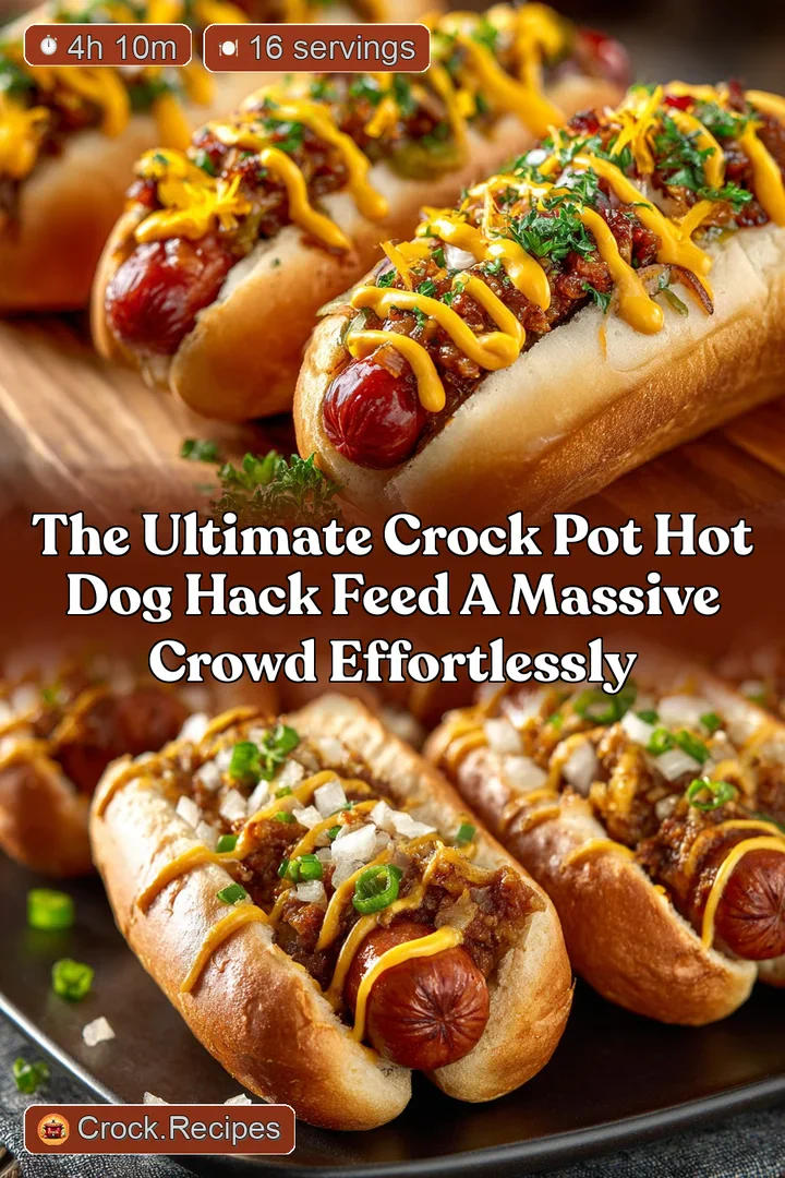 The Ultimate Crock Pot Hot Dog Hack Feed a Massive Crowd Effortlessly