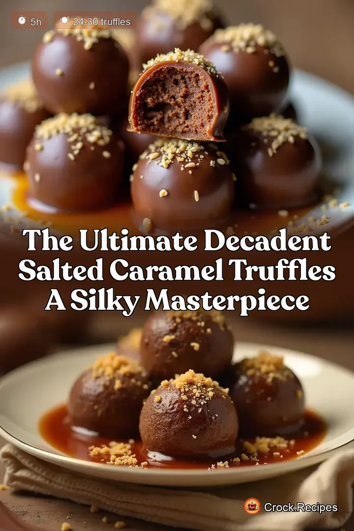 The Ultimate Decadent Salted Caramel Truffles A Silky Masterpiece