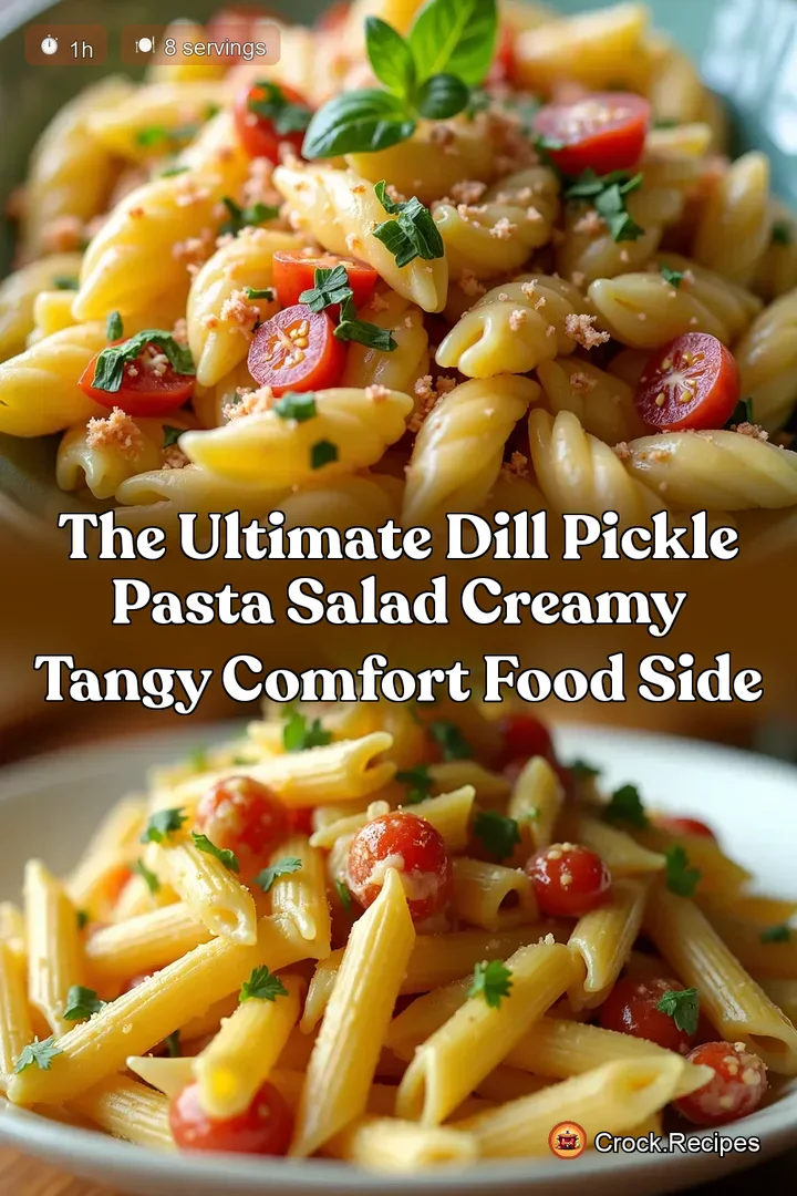 The Ultimate Dill Pickle Pasta Salad Creamy Tangy Comfort Food Side