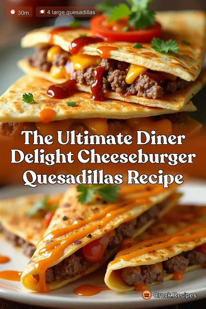 The Ultimate Diner Delight Cheeseburger Quesadillas Recipe