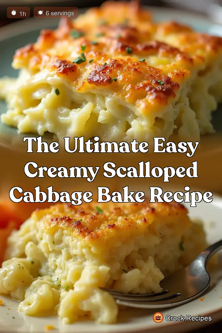 The Ultimate Easy Creamy Scalloped Cabbage Bake Recipe