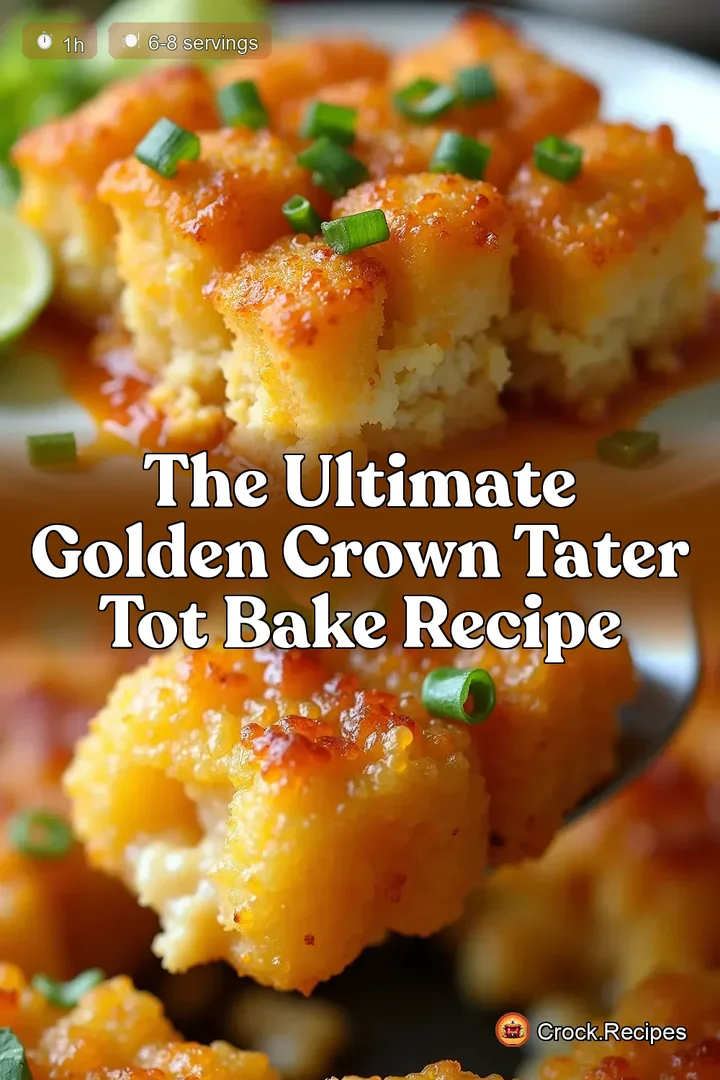 The Ultimate Golden Crown Tater Tot Bake Recipe
